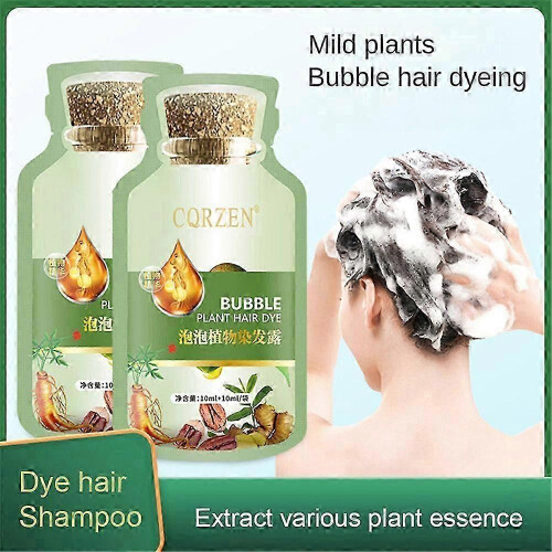 (dark brown) Plant Dye Bubble New Botanical Based Bubble Dye For Grey 2