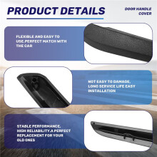 Car Left Inner Door Handle Cover For X1 E84 2010-2016 Black