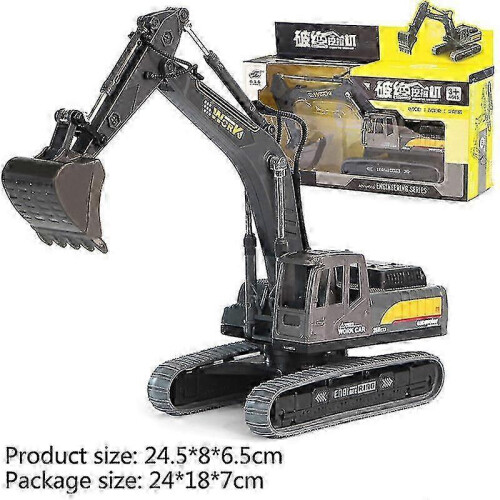 (one size, Gray) Inertia Vehicle Toy - Excavator Model for Children ...