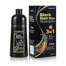 (Black) Hair Color Shampoo Hair Dye Shampoo Colors Hair in Minutes for Women and Men