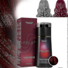 (Red) Polar Hair Dye Shampoo Instant Natural Hair Color Shampoo for Gray Hair Coverage, Suitable for Women & Men