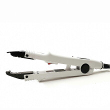 (Tip A, White EU Plug) Professional Keratin Bond Hair Extension Iron Tool for Salon and Home Use