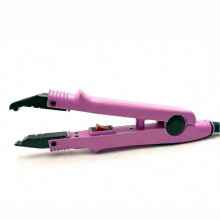 (Tip B, Pink AU Plug) Professional Keratin Bond Hair Extension Iron Tool for Salon and Home Use