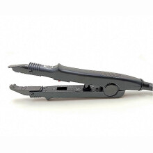 (Tip A, Black AU Plug) Professional Keratin Bond Hair Extension Iron Tool for Salon and Home Use