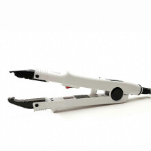 (Tip A, White AU Plug) Professional Keratin Bond Hair Extension Iron Tool for Salon and Home Use