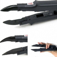 (Tip B, Purple Uk Plug) Professional Keratin Bond Hair Extension Iron Tool for Salon and Home Use