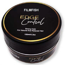 Strong Hold Edge Control Gel with Castor Oil, Non-Greasy, Non-Flaking, No White Cast, Long Lasting, Natural Formula, for All Hair Types,5.3 Fl Oz