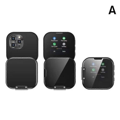 (Black) Touch-Screen Mobile Phone Mini Small Mobile Phone Flip Folding Pocket Function 1