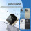 (Black) Touch-Screen Mobile Phone Mini Small Mobile Phone Flip Folding Pocket Function 4