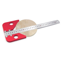 Durable Construction Aluminum Alloy Center Finder Tool45Degree Line Gauge Corrosion Resistance Woodworking Measuring Instrument Adjustable