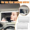 Rechargeable LED Car Sun Visor Makeup Mirror with 3Light Modes 3