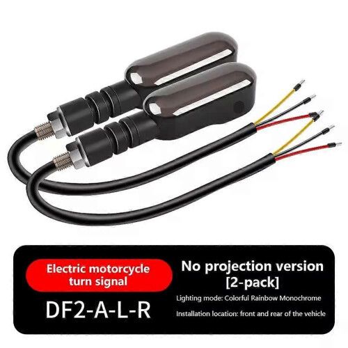 (D) Motorcycle Projection Turn Signal Highlight Arrow Pattern Projection Lamp