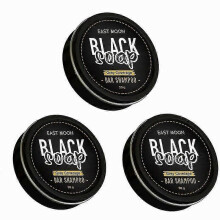 Luxora 3pcs Men's Grey Coverage Bar Shampoo Hair Darkening Black Soap for Grey Hair Cover