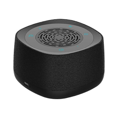 (Black) Mini White Noise Bluetooth Speaker Sleep Aid Speaker Breathing Light Rgb