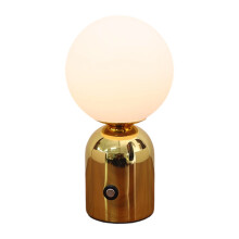 Ball Shape Bedroom Reading Lamp Stepless-electrophoresis gold
