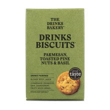 {Aisle D} The Drinks Bakery | Biscuits - Parmesan Toasted Pinenut & Basil | 1 x 110g