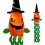 Ensemble de décorations fantômes LED suspendues pour Halloween 1