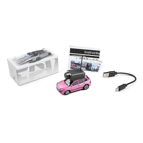 (Pink) Mini FPV Remote Control Car - Silver (with Camera+APP Control) 1:64