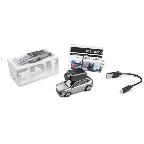 (Silvery) Mini FPV Remote Control Car - Silver (with Camera+APP Control) 1:64
