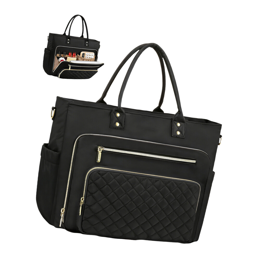 Laptop Bag,Computer Messenger Handbag Briefcases Teacher- Black 7696001983430