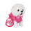 (White) Interactive Dog On A Leash Talking With A Remote Musical Spike For Girl 1