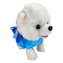 (Blue) Interactive Dog On A Leash Talking With A Remote Musical Spike For Girl