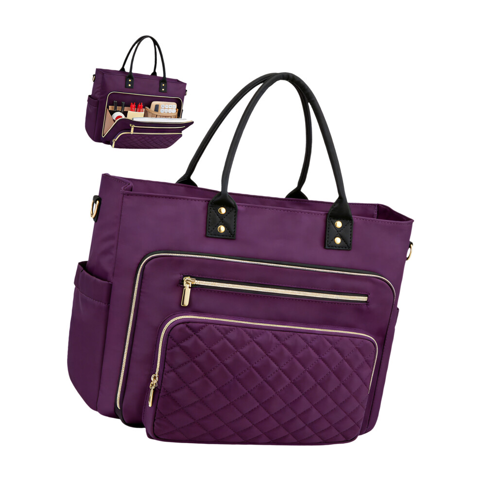 Teacher Toted Bag Laptop Bag Work Bags Computer- Purple 7754003783103