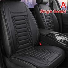 (1pcs Black A) Heated Car Seat Cover 12V Universal Car Seat Heater Fast Heating Pad Thicken