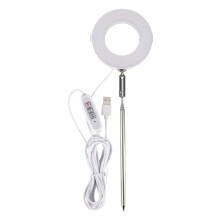 Luminária LED de espectro completo para plantas com altura ajustável, temporizador automático liga/desliga, ideal para cultivo em ambientes