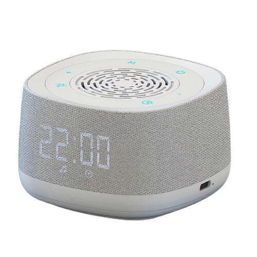 (White) Mini White Noise Bluetooth Speaker Sleep Aid Speaker Breathing Light Rgb