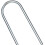 Trampoline Wind Stakes Heavy Duty U-Shaped Galvanized Steel 6