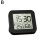 (Black) LCD Digital Clock with Alarm Thermometer Hygrometer Wall Clock Waterproof 1
