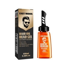 (1pc) 2-In-1 Hair Wax Gel With Comb Long-lasting Fluffy Hair Men Hair Styling Gel Tool