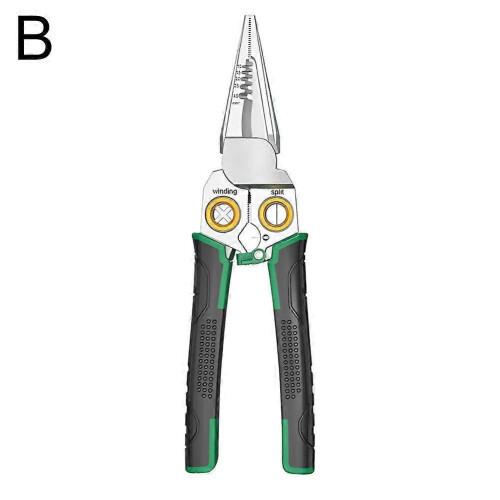 (Green 7 in 1) 7in1 / 8in1 Super Easy Multi-function Wire Stripping Pliers