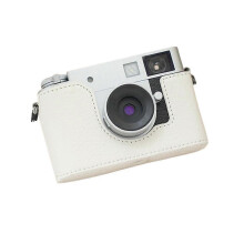 (White Protective case) For Fuji Xhalf Protective Cover For Xhalf Half-Grid Camera Bag Base Leather Case
