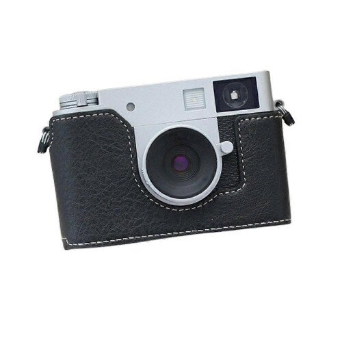 (Black Protective case) For Fuji Xhalf Protective Cover For Xhalf Half-Grid Camera Bag Base Leather Case