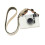(White Case with shoulder strap) For Fuji Xhalf Protective Cover For Xhalf Half-Grid Camera Bag Base Leather Case 1