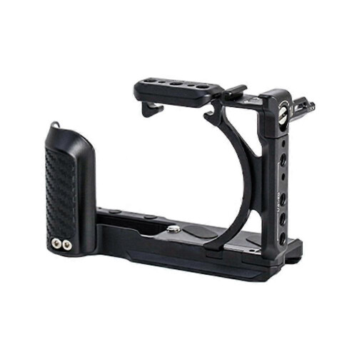 (B) Aluminum Camera Cage Extension Frame Cold Shoe For Canon V1 Base Plate