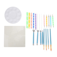 Farbschale für Nagelkunst, Kunststoffpalette, leicht, stapelbar, Farbtrennung, leicht zu reinigen, ungiftig, korrosionsbeständig, glatte Oberfläche