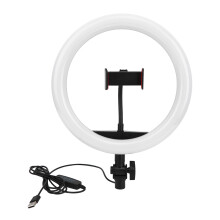 Inel luminos LED reglabil cu încărcare USB, 10 niveluri de luminozitate, 3 moduri de iluminare, inel luminos reglabil, iluminare ușoară,