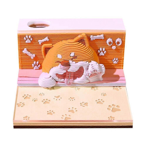 3D Desk Note Pad   Tear-Away Calendar Note Cute-