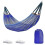(Blue) Ice Silk Hammock 200KG Capacity Foldable Breathable with Storage Bag Ideal 1