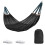 (Black) Ice Silk Hammock 200KG Capacity Foldable Breathable with Storage Bag Ideal 1