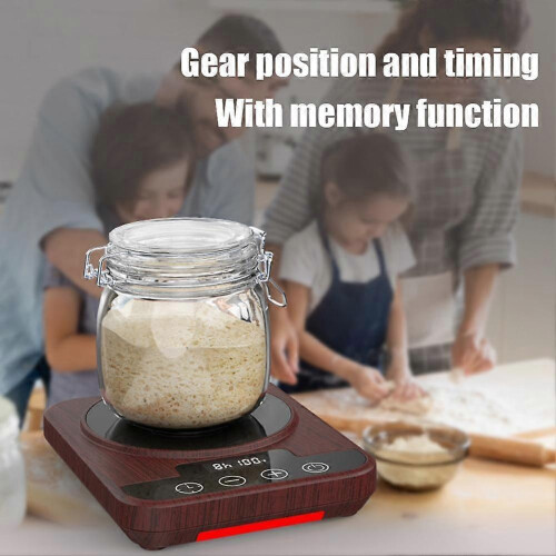 (White) Timed Multi-stage Adjustment Fermentation Base Heating Warming Cup Coaster 1