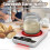 (White) Timed Multi-stage Adjustment Fermentation Base Heating Warming Cup Coaster 4