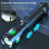 Strong Light Flashlight Telescopic Zoom White Laser with High-Capacity Battery 3