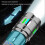 Strong Light Flashlight Telescopic Zoom White Laser with High-Capacity Battery 5