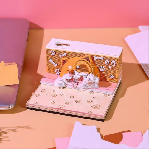 3D Desk Note Pad   Tear-Away Calendar Note Cute- 2