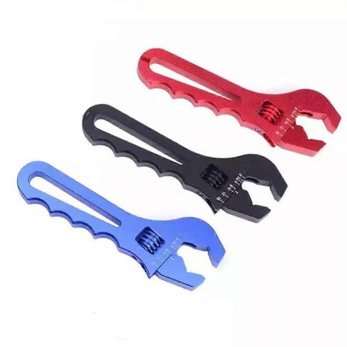 (Black) Aluminum Wrench Connector An3-An16Adjustable Tool Set For Hose Fitting Adapter 1