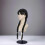 (Black bangs) Costume Black Braided Double Ponytail Wig 4